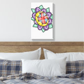 Basic sacred mandala canvas afdruk (Insitu (Slaapkamer))