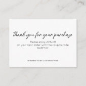 Basic Sieraden Care Instructies Oorbel Business Informatiekaartje (Achterkant)