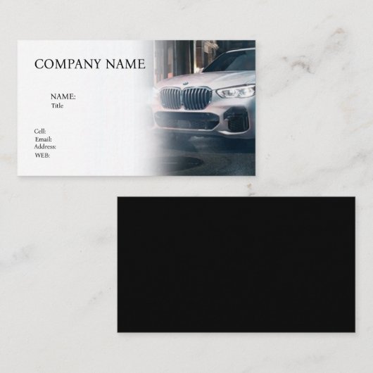 BASIC SJABLOON VISITEKAARTJE (Voorkant / Achterkant)