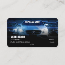 BASIC SJABLOON VISITEKAARTJE auto voor verkoop, ve