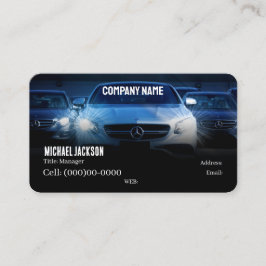 BASIC SJABLOON VISITEKAARTJE auto voor verkoop, ve
