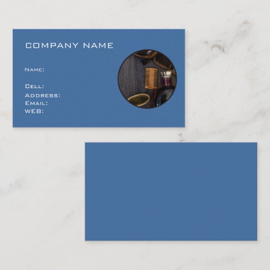 BASIC SJABLOON VISITEKAARTJE Barber shop (Voorkant / Achterkant)