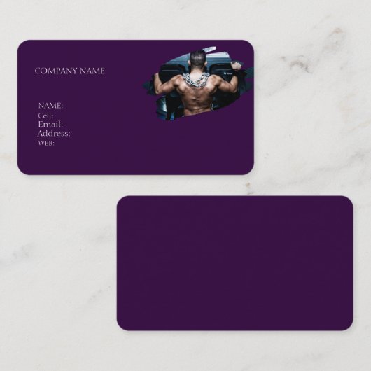 BASIC SJABLOON VISITEKAARTJE gym (Voorkant / Achterkant)