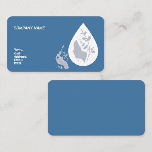 BASIC SJABLOON VISITEKAARTJE make-up artiest (Voorkant / Achterkant)