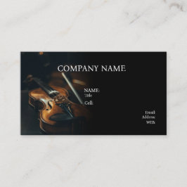 BASIC SJABLOON VISITEKAARTJE MUZIEK, VIOLIN