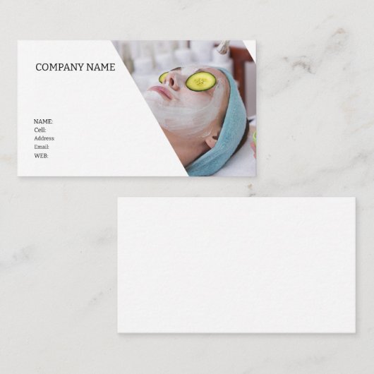 BASIC SJABLOON VISITEKAARTJE SPA (Voorkant / Achterkant)