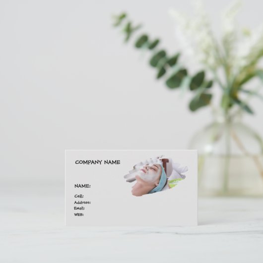 BASIC SJABLOON VISITEKAARTJE spa (Staand voorkant)