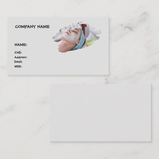 BASIC SJABLOON VISITEKAARTJE spa (Voorkant / Achterkant)