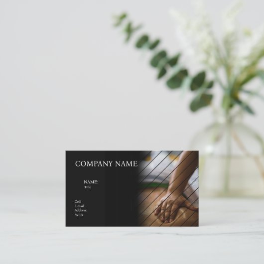 BASIC SJABLOON VISITEKAARTJE SPA (Staand voorkant)