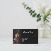 BASIC SJABLOON VISITEKAARTJE Violin, Muziek (Staand voorkant)