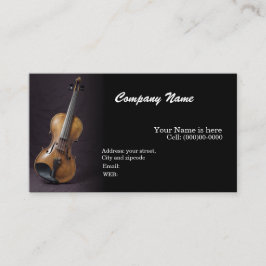 BASIC SJABLOON VISITEKAARTJE Violin, Muziek