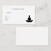 BASIC SJABLOON VISITEKAARTJE yoga (Voorkant / Achterkant)