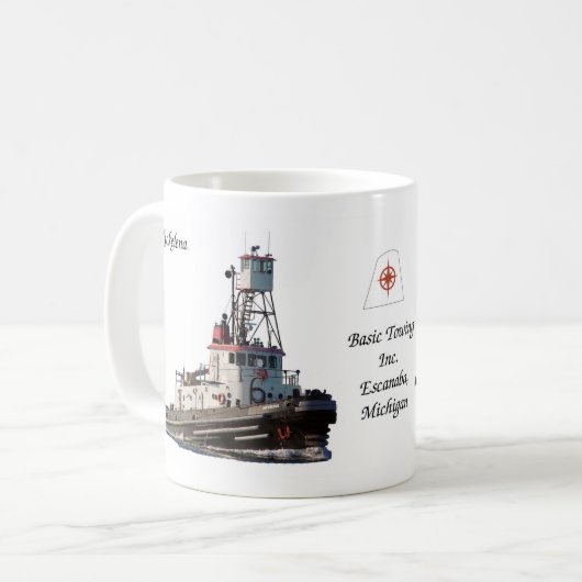 Basic-sleepboot Inc. mok (Voorkant links)