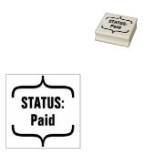 Basic: STATUS: Betaald Rubber Stempel (Gestempeld)