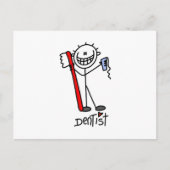 Basic Stick Figuur Dentist Briefkaart (Voorkant)