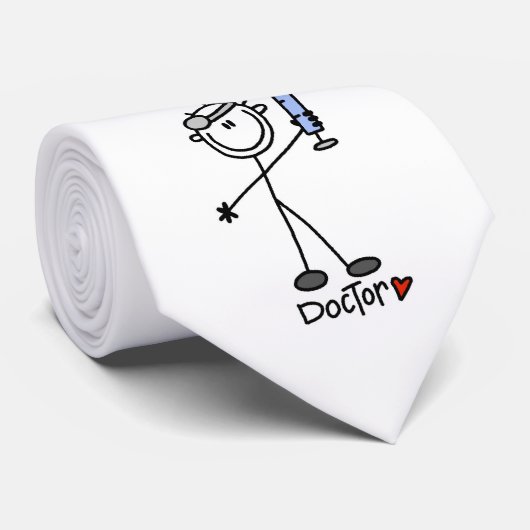 Basic Stick Figuur Doctor Stropdas (Opgerold)