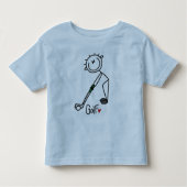 Basic Stick Figuur Golf T-shirts en cadeautjes (Voorkant)