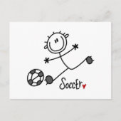 Basic Stick Figuur T-shirts en cadeautjes voor voe Briefkaart (Voorkant)