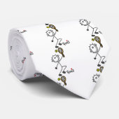 Basic Stick Figuur Tennis Tshirts en cadeaus Stropdas (Opgerold)