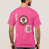 Basic stijl paarse T-shirt (Achterkant)