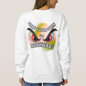 Basic Sweatshirt: Let op je eigen (wit) Trui (Achterkant)