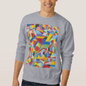 Basic Sweatshirt met art design (Voorkant)
