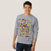 Basic Sweatshirt met art design (Voorkant volledig)