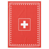 Basic Swiss Flag Red and White Day Tafelkleed (Voorkant)