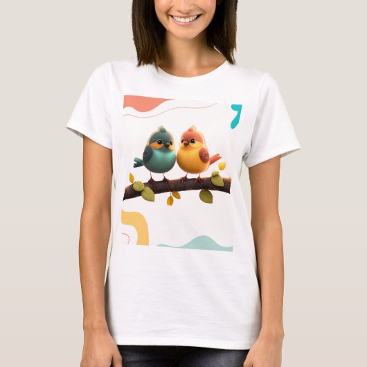 Basic T-shirt 100% puur katoen (Voorkant)