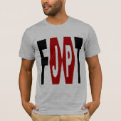 Basic T-shirt Grijs Design FOOT JAPAN (Voorkant)