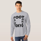 Basic T-shirt grijs FOOT TOKYO (Voorkant volledig)