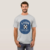 Basic T-shirt grijs LYON SPORT (Voorkant volledig)