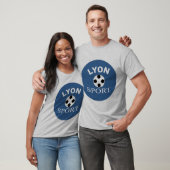Basic T-shirt grijs LYON SPORT (Unisex)