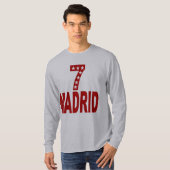 Basic T-shirt grijs MADRID 7 ETOILES (Voorkant volledig)