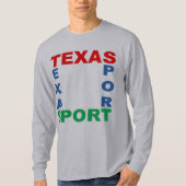 Basic T-shirt grijs TEXAS SPORT (Voorkant)