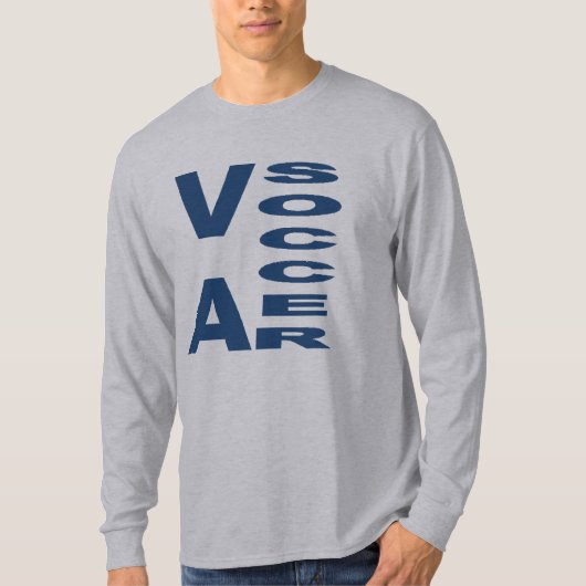 Basic T-shirt grijs VIRGINIA SOCCER (Voorkant)