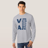 Basic T-shirt grijs VIRGINIA SOCCER (Voorkant volledig)