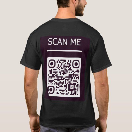 Basic T-shirt hoofd op deze manier (Achterkant)