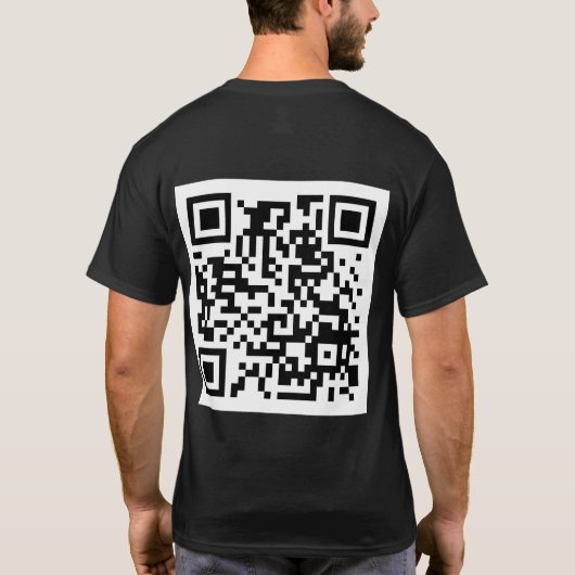 Basic T-shirt hoofd op deze manier (Achterkant)