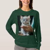 Basic T-Shirt met lange mouwen Diepe boskleur (Voorkant)