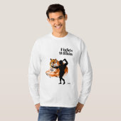 Basic T-shirt met lange mouwen: gevechten binnen (Voorkant volledig)