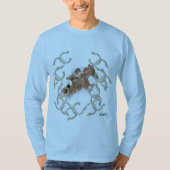 Basic T-shirt met lange mouwen: kettingreactie (Voorkant)