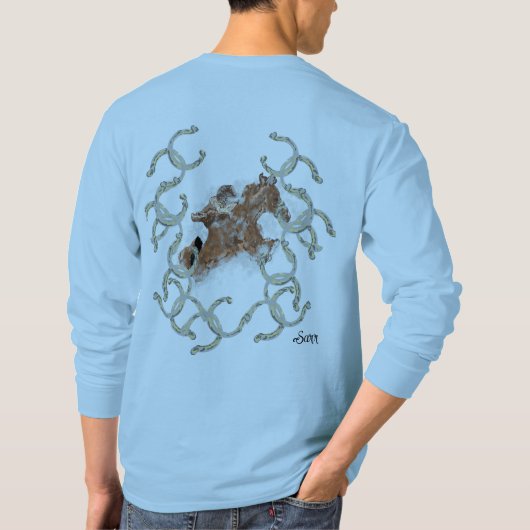 Basic T-shirt met lange mouwen: kettingreactie (Achterkant)