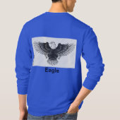 "Basic T-shirt met lange mouwen met Eagle Tattoo D (Achterkant)