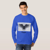 "Basic T-shirt met lange mouwen met Eagle Tattoo D (Voorkant volledig)