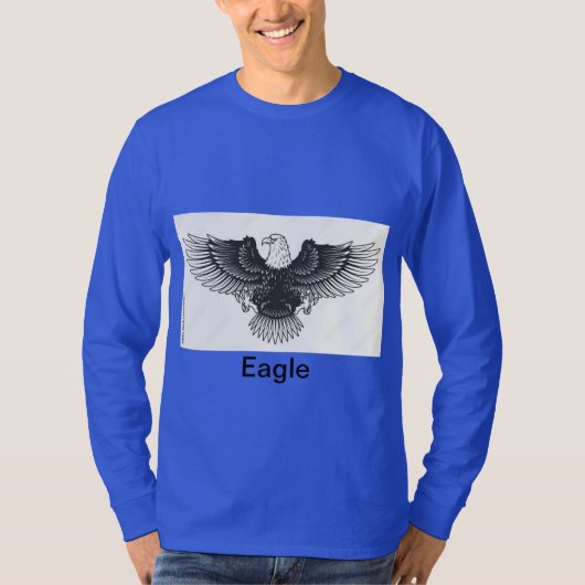 "Basic T-shirt met lange mouwen met Eagle Tattoo D (Voorkant)
