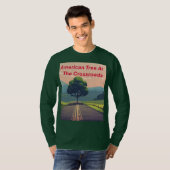 Basic T-shirt met lange mouwen – Minimalistische a (Voorkant volledig)