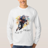 Basic T-shirt met lange mouwen motivatie (Voorkant)