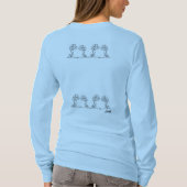 Basic T-shirt met lange mouwen: Spring Flowers (Achterkant)