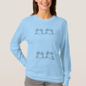 Basic T-shirt met lange mouwen: Spring Flowers (Voorkant)